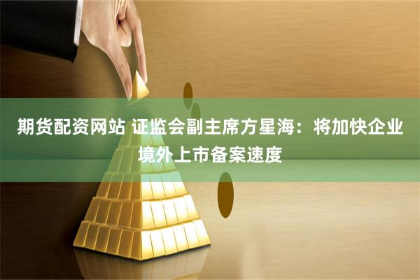 期货配资网站 证监会副主席方星海：将加快企业境外上市备案速度