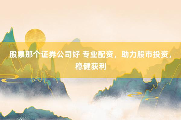 股票那个证券公司好 专业配资，助力股市投资，稳健获利